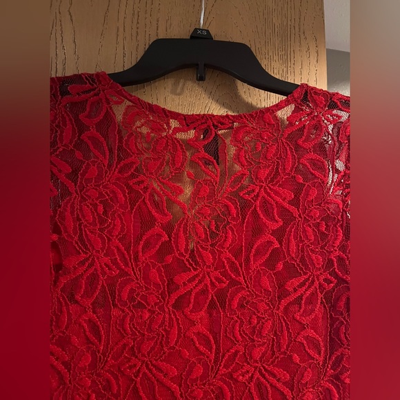 Red Lace Dress for Homecoming/Christmas/Valentines/Date etc Size S - Picture 10 of 14
